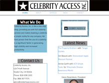 Tablet Screenshot of celebrityaccessinc.com